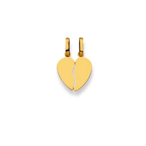 Pendentif or jaune 750/18 ct, Cœur