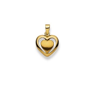 Anhänger 750/18 K Gelbgold, Herz