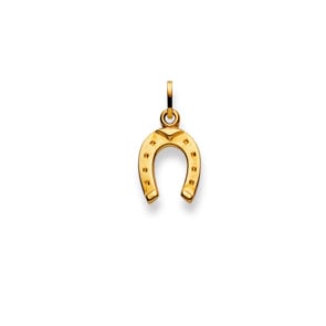 Pendant 750/18 K Yellow Gold, Horseshoe