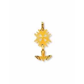 Anhänger 750/18 K Gelbgold, Hugenottenkreuz