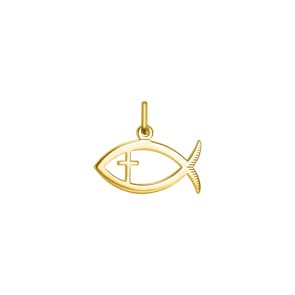 Anhänger 750/18 K Gelbgold Ichthys