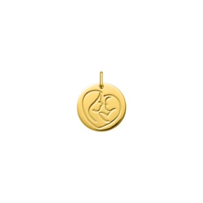 Anhänger 750/18 K Gelbgold Jungfrau Maria mit Kind