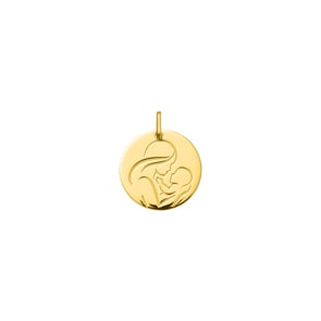 Anhänger 750/18 K Gelbgold Jungfrau Maria mit Kind