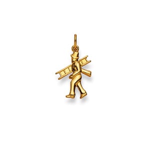 Pendentif or jaune 750/18 ct, Ramoneur