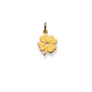 Anhänger 750/18 K Gelbgold, Kleeblatt