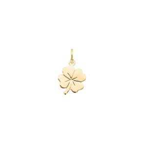 Anhänger 750/18 K Gelbgold, Kleeblatt