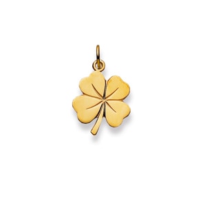 Pendentif or jaune 750/18 ct, Trèfle