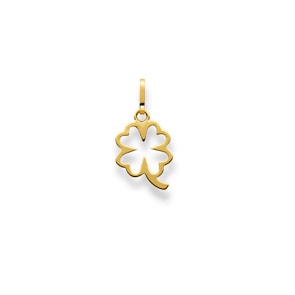 Anhänger 750/18 K Gelbgold, Kleeblatt