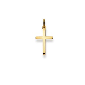 Pendentif or jaune 750/18 ct, Croix