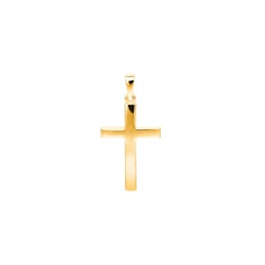 Pendentif or jaune 750/18 ct, Croix