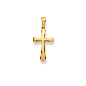 Pendentif or jaune 750/18 ct, Croix