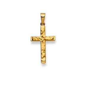 Anhänger 750/18 K Gelbgold, Kreuz