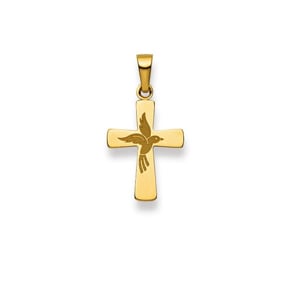 Anhänger 750/18 K Gelbgold, Kreuz