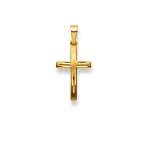 Anhänger 750/18 K Gelbgold, Kreuz