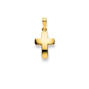 Pendentif or jaune 750/18 ct, Croix
