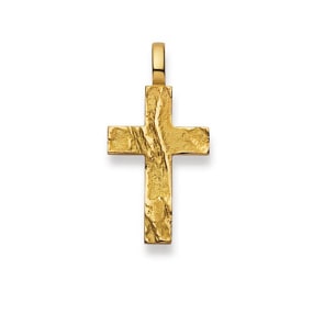 Anhänger 750/18 K Gelbgold, Kreuz