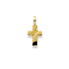 Anhänger 750/18 K Gelbgold, Kreuz