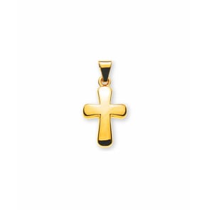 Pendentif or jaune 750/18 ct, Croix