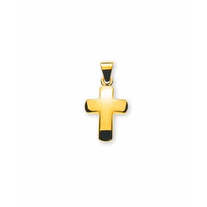 Pendentif or jaune 750/18 ct, Croix