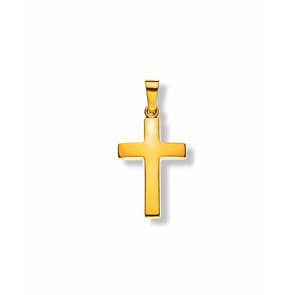 Pendentif or jaune 750/18 ct, Croix