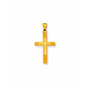 Pendant 750/18 K Yellow Gold, Cross