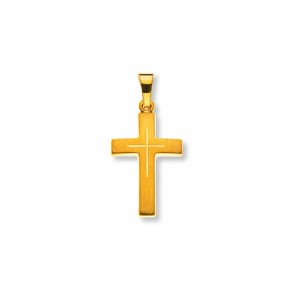 Pendant 750/18 K Yellow Gold, Cross