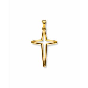 Pendant 750/18 K Yellow Gold, Cross