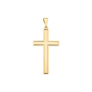 Pendentif or jaune 750/18 ct, Croix