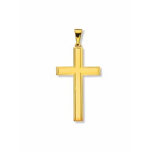 Pendentif or jaune 750/18 ct, Croix