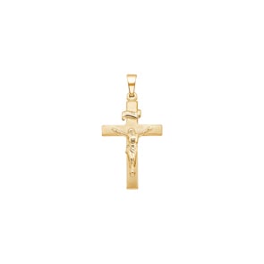 Pendentif or jaune 750/18 ct, Croix