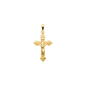 Pendentif or jaune 750/18 ct, Croix