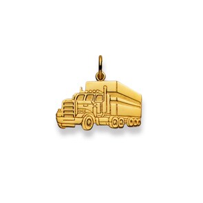 Pendentif or jaune 750/18 ct, Camion