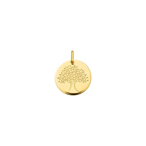 Anhänger 750/18 K Gelbgold Lebensbaum Ø 16mm