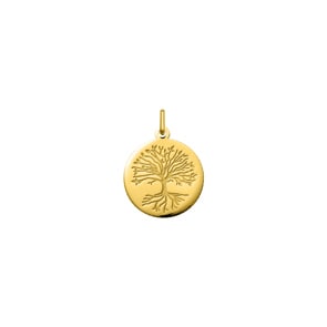 Anhänger 750/18 K Gelbgold Lebensbaum Ø 18mm