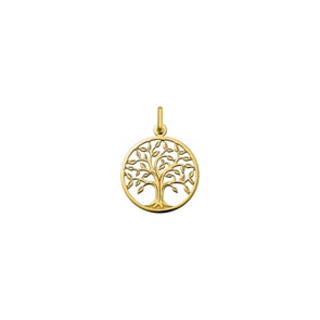 Anhänger 750/18 K Gelbgold Lebensbaum Ø 18mm