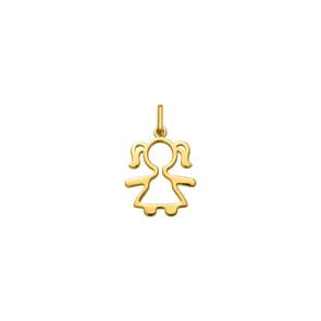 Anhänger 750/18 K Gelbgold Mädchen