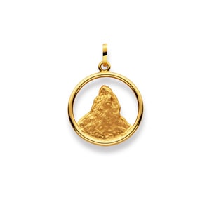 Pendant 750/18 K Yellow Gold, Matterhorn