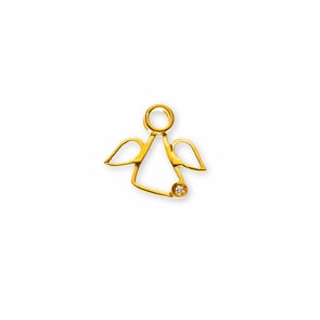 Anhänger 750/18 K Gelbgold mit Diamant, Schutzengel
