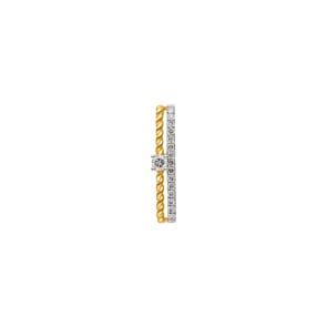 Anhänger 750/18 K Gelbgold mit Diamanten 0.12 ct H/si