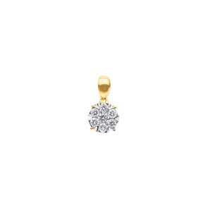 Anhänger 750/18 K Gelbgold mit Diamanten 0.25 ct H/si