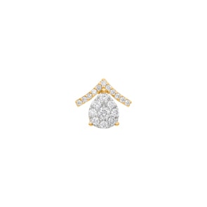 Anhänger 750/18 K Gelbgold mit Diamanten 0.25 ct H/si