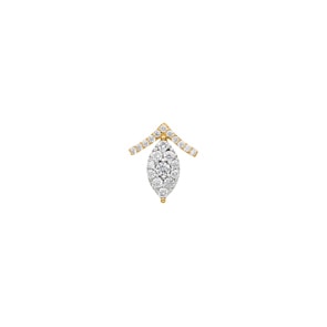 Anhänger 750/18 K Gelbgold mit Diamanten 0.25 ct H/si