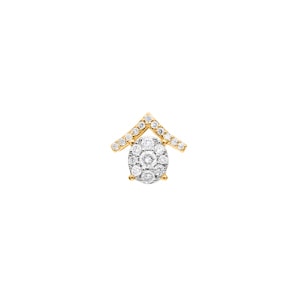 Anhänger 750/18 K Gelbgold mit Diamanten 0.25 ct H/si