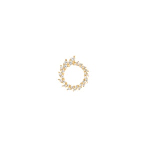 Pendentif or jaune 750/18 ct avec diamants 0.25 ct H/si