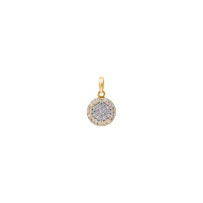 Anhänger 750/18 K Gelbgold mit Zirkonia