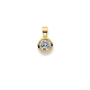 Anhänger 750/18 K Gelbgold mit Zirkonia