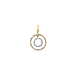 Anhänger 750/18 K Gelbgold mit Zirkonia