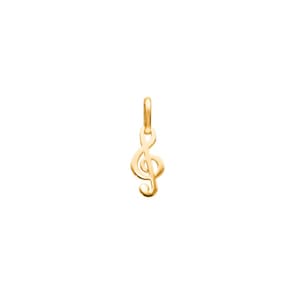 Anhänger 750/18 K Gelbgold, Notenschlüssel