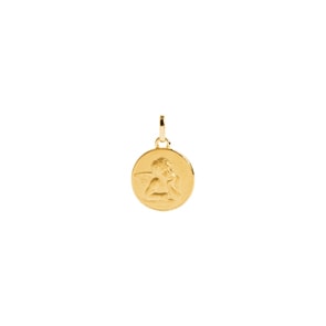 Anhänger 750/18 K Gelbgold Ø 12mm, Schutzengel