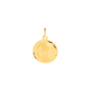 Anhänger 750/18 K Gelbgold Ø 16mm, Madonna